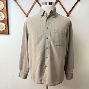 Dunnes Stores Taupe Oxford Button Down Shirt